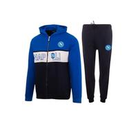 Napoli Tuta Homewear Ufficiale con Zip e Cappuccio Blu/Royal Uomo S-XXL Ragazzo 8-14 anni (8 anni, Royal)