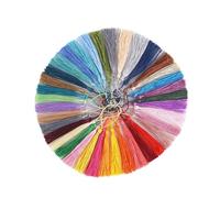 Nappa 50 pezzi da 13 cm di nappe in seta e poliestere colorate, fai da te, segnalibro, corda for appendere tende, frange, accessori for cucire vestiti(11)