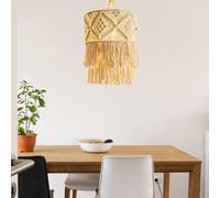 Nappa Boho in tessuto nordico con paralume in macramè per decorazioni per la