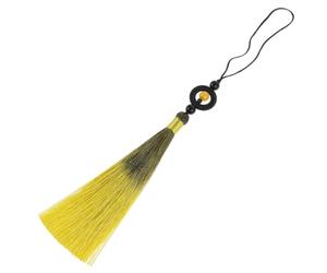 Nappa Cinese Gialla in Poliestere per Spade Taichi e Wushu | Design Tradizionale Elegante, Attacco ad Anello Sicuro, Due Pezzi, per Allenamento e Routine Sceniche