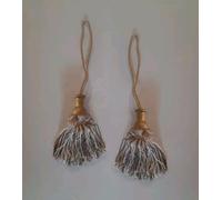 NAPPA PER CHIAVI MODELLO GRANDE ORO GRIGIO 2 PEZZI DECORO MOBILI BORSE