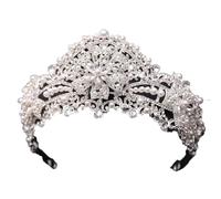 Nappa Tiara Corona Elegante Nuziale Fiore Bowknot Design Per Le Donne Festa di Nozze Accessori Per Capelli, Metallo