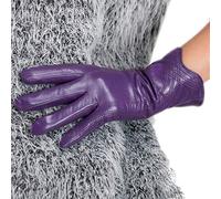 Nappaglo Nappa Pelle Touchscreen Guanti Caldo Agnello Handmade Per le Donne