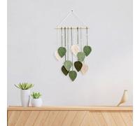 Nappe a foglia in macramè appese alla parete per il soggiorno della stanza