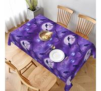 Nappe Attrape-Rêves Et Corbeau Nappe De Table Anti Tache Couverture De Table Facile D'Entretien Nappes Pour Jardin Salle À Manger Fête 137X183Cm