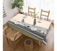 Nappe Avion Sur L'Aéroport Couverture De Table Déperlante Nappe De Table Rectangle Nappes Pour Fête Salle À Manger Dîners 137X183Cm