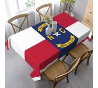 Nappe Carolina North State Flag Print Nappes Décoration Couverture De Table Rectangle Tablecloth Pour Fête Jardin Pique-Niques 137X183CM