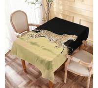 Nappe Guépard En Pleine Course Nappe De Table Rectangle Couverture De Table Anti Tache Tablecloth Pour Salle À Manger Jardin Pique-Niques 137X183Cm