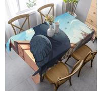 Nappe Impression De Cochons De Dessin Animé Couverture De Table Facile D'Entretien Nappe De Table Rectangle Tablecloth pour Salle À Manger Jardin Fête 137X183Cm