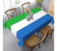 Nappe Imprimé Du Drapeau De La Sierra Leone Nappes Rectangle Couverture De Table Facile D'Entretien Nappes Pour Jardin Salle À Manger Dîners 137X183Cm