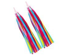 Nappe Manubrio per Bicicletta, Accessorio Colorato per Monopattino | Plastica e Poliestere, Effetto Mosso dal Vento, Inserimento Rapido nel Manubrio, per Bicicletta e Veicoli a Tre Ruote