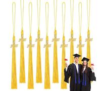 Nappe per cappello di laurea 2025-2025, ciondolo con , 10 decorazioni ornamentali per università delle scuole superiori, maestri, insegnanti, servizi fotografici scolastici