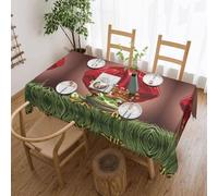 Nappe Red Lips Getting Ready To Kiss A Frog Print Nappes Facile D'Entretien Couverture De Table Anti Tache Nappe De Table Pour Pique-Niques Salle À Manger Fête 137X183CM