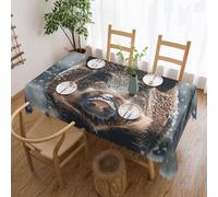 Nappe Sanglier Couverture De Table Facile D'Entretien Nappes Rectangle Tablecloth Pour Salle À Manger Jardin Dîners 137X183Cm