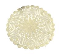 Napperon tissé en Dentelle | Nappe faite à la Main au Crochet | Set de Table Rond Set | Tapis de Table au Crochet fait Main tressé en Coton - Napperon à thé en Dentelle Pour la Maison