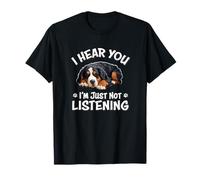 Napping Hear You Not Listening Bernese Mountain Dog Lover Maglietta