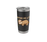 Napping like a Pro Dreamer Pigiama Pigiama Bicchiere termico in acciaio inox doppia parete