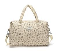 Nappy Changing Bags, Women Canvas Casual Sling Bags Large Capacity Multifunctional Floral Crossbody Bag Shopping Shoulder Handbag, with Adjustable Strap Baby Nappy Bag for Moms on the Go