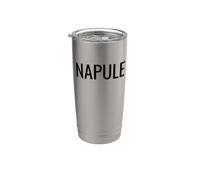 Napule Napoli Naples Italy Bicchiere termico in acciaio inox doppia parete
