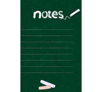 NAPUPRO Chalkboard Notes A Journal for Ideas and Inspiration Notebook , Diary, Journal | 6 X 9 inches, 120 Pages | Black and White Interior with white paper