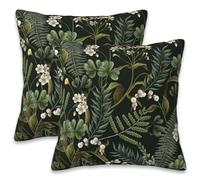 Naqiuli Set di 2 federe per cuscini con motivo floreale primaverile, 40,6 x 40,6 cm, moderne federe decorative per cuscini per divano, soggiorno, ufficio