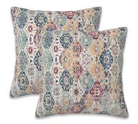 Naqiuli Set di 2 federe per cuscini etnici e bohémien, 40 x 40 cm, design etnico, per camera da letto, soggiorno, divano, fattoria