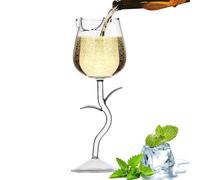 Naqqios Bicchiere Di Vino Rosé: Bicchieri Di Champagne Resistenti Al Calore A Forma Di Rosa | Sicuro Accessori Per Bevande, Elegante Ritaglio Di Vino Per La Riunione, Matrimoni, Fidanzamento