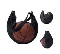 Naqqios Borsa da basket - Borsa a tracolla da pallacanestro, borsa da basket in rete per esterni | borsa per palline sportive con tracolla regolabile per pallavolo