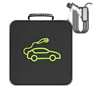 Naqqios Borsa per cavo di ricarica Ev, borsa per cavo di avviamento, borsa portatile per cavi per veicoli elettrici | impermeabile per caricabatterie per auto elettrica