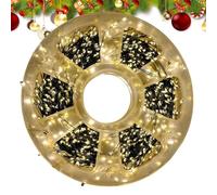 Naqqios Luci a LED a Filo per Natale | Forniture per Feste a LED Ricaricabili via USB Luminose,Luci Natalizie Per Esterno | per Compleanno Uffici Casa Camera da Scuola Interno Patio Balcone Giardino