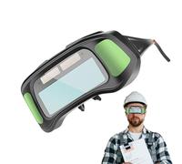 Naqqios Occhiali di saldatura Auto Darkening,Occhiali di sicurezza con oscuramento automatico | Occhiali di protezione antiriflesso ad energia solare per saldatura progetto produzione di saldatura