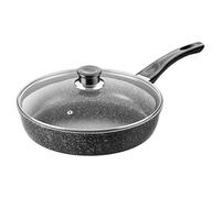 Naqqios Padelle Friggere: Padella Di Cottura Resistente Al Calore, Utensili Da Cucina Maniglia Scorrevole | Strumento Di Fry In Metallo Leggero, Vaso Da Cucina Superficie Liscia, Padella In Ceramica