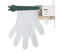 Naqqios Supporto per guanti da parete | Organizzatore & Dispenser,Stoccaggio adesivo con clip per garage, posto di lavoro e forniture alimentari nei ristoranti