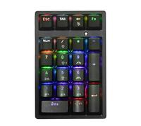 Naqqios Tastiera digitale wireless | Tastiera meccanica USB compatta, tastierino numerico a 21 tasti - per computer desktop, laptop e