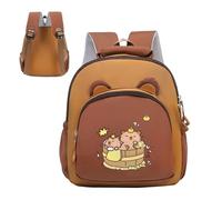 Naqqios Zaino per bambini con animali carini, piccolo zaino regolabile | Borsa per libri per bambini, per attività allo zoo, ristorante, snack, giocattoli, parco, giardino, campeggio, picnic