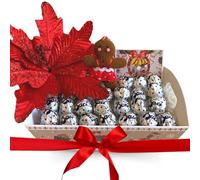 NARAMAKI® Baci Perugina Regalo Natale 2024 Cesto + 300Gr Cioccolatini Perugina + Omino Pan di Zenzero 9cm + Biglietto Auguri + Stella di Natale (COFANETTO + ORSETTO)