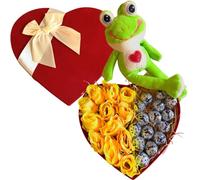 NARAMAKI® Idee Natale 2024 - Regalo Donna - Baci Perugina - Principe Ranocchio - Cofanetto Cuore Velluto (Baci Perugina)