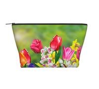 Narcisi dei fiori della primavera, Borsa da toilette Borsa per trucco Borsa per cosmetici Borsa da toilette da viaggio portatile