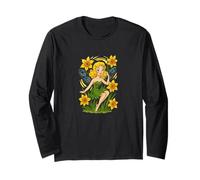 Narciso Fairy Spring Magic Blooming Garden Sprite Maglia a Manica