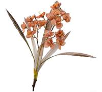 Narciso finto fiore con texture realistica in rilievo per uso nuziale, decorazione per la casa e oggetti di scena fotografici, realizzato in tessuto per mantenere la forma nel tempo (arancione)