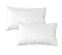 NARCISO - Set 2 Copricuscini Letto con Zip, Copricuscino 50x80 in Morbida Microfibra Manopesca, Tessuto Anallergico, Antiacaro, Igienico, Traspirante e Perfetto per Tutte Le Stagioni, Copri Cuscini