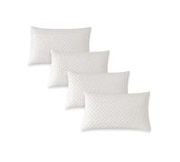 NARCISO - Set 4 Copricuscini Letto con Zip, Copricuscino 50x80 Massaggiante 4 Stagioni, Tessuto Anallergico, Antiacaro, Igienico, Traspirante e Perfetto per Tutte Le Stagioni, Copri Cuscini