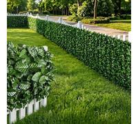 NARCISO Siepe Artificiale da Esterno 1x3 Metri, Siepe Finta per Recinzione Giardino Esterno, Edera in PVC Perfetta per Garantire Privacy Copri Ringhiera Balcone e Frangivista Giardino (Pack da 3)