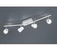 NARCOS BARRA 4 SPOTS LED 13W 1200lm, 3000K BIANCA CON DIFFUSORE CONICO FORO L. 81,5CM