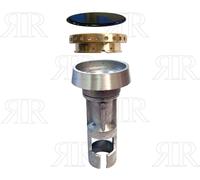 Nardi Bruciatore per Cucina Piccolo con Anello in Ottone+Piattello Smaltato Nero
