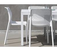 Nardi Tavolo Rio 140 Extensible 140 / 210 x 85 Cm H 76 Cm Alluminio Bianco
