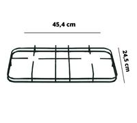 Nardi griglia cucina 2 fuochi smaltata nera 45,4 x 24,5 cm - 1 pezzo