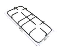 NARDI GRIGLIA CUCINA A GAS PIANO COTTURA 2 FUOCHI SMALTATA NERA CM.45,6 X 20,7