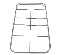 NARDI GRIGLIA PER CUCINA A GAS 2 FUOCHI COLORE INOX CM 45,4 X 24,5 F 3605