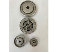 NARDI LOFRA SET 4 BRUCIATORI IN ALLUMINIO PER CUCINA A GAS 2 GRANDI 1 MEDIO